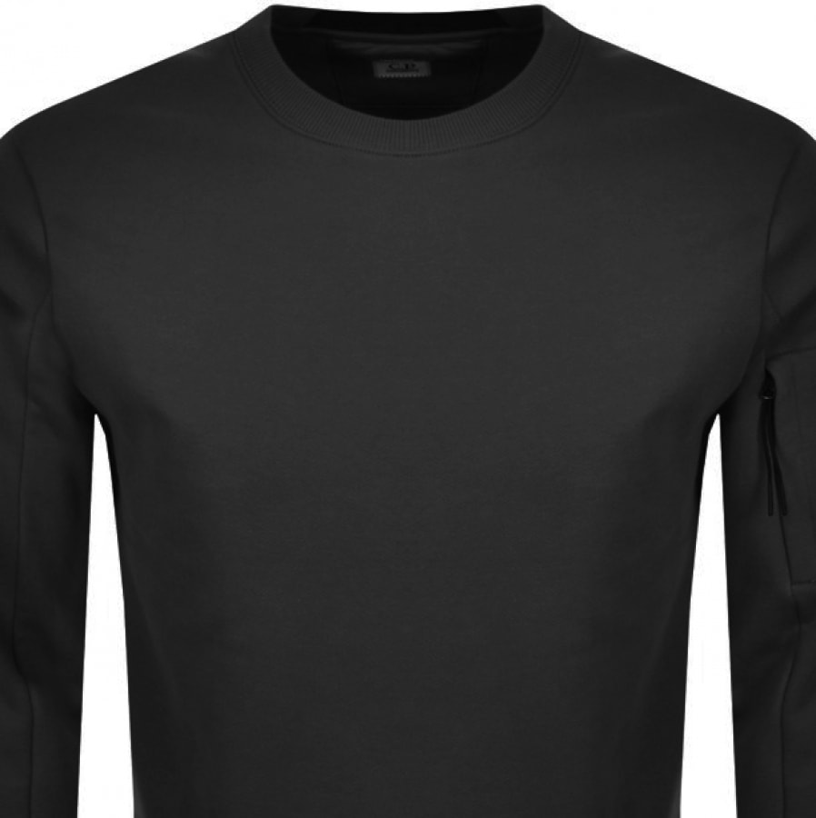 Alternative Image for ProductCP Company Crew Neck Sweatshirt Black2
